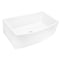 Nantucket Sinks 33 Inch White Farmhouse Fireclay Sink with Curved Apron FCFS3320CA-W - alternate 6